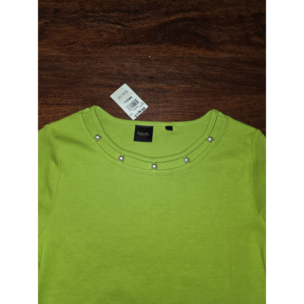 Rafaella Lime Green Women's short sleeve shirt NWT size small - Picture 2 of 4